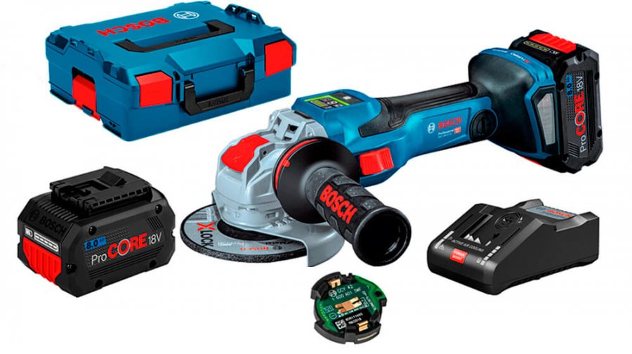 Акумуляторна болгарка Bosch GWX 18V-15 SC Professional + 2 акб 18V 8.0Ah, L-Boxx 136