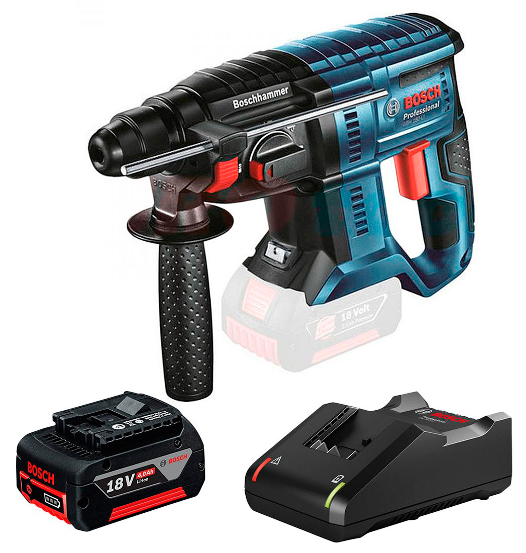 Акумуляторний перфоратор Bosch GBH 180-Li, акб GBA 18V 4Ah