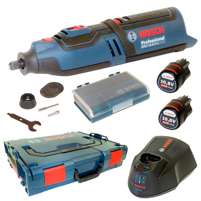 Акумуляторна бормашина Bosch Professional GRO 12V-35 в L-Boxx 102 з 2 акб GBA 12V 2 Ah та з/п AL 1230 CV