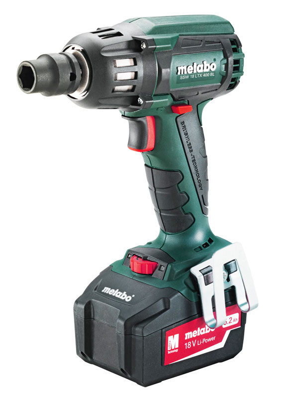 Аккумуляторный ударный гайковерт Metabo SSW 18 LTX 400 BL 5,2 Ah