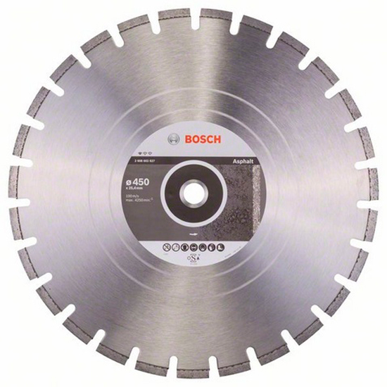 Алмазний круг Bosch Standard for Asphalt, 450x25,4x3,2x10 мм