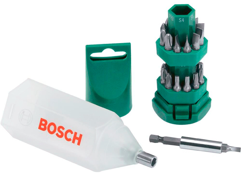 Набір біт Bosch, 24 шт + магнітний тримач