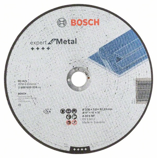 Круг відрізний Bosch Expert for Metal прямий 230×3 мм