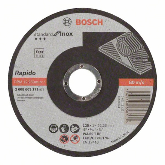 Круг відрізний Bosch Standard for Inox 125×1 мм