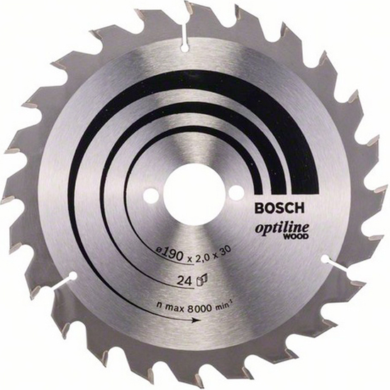 Пильний диск по дереву Bosch Optiline Wood 190 мм 24 зуба