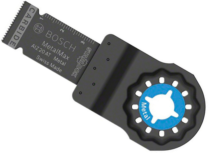 Занурювальне пильне полотно Bosch Starlock Carbide AIZ 20 AT Metal