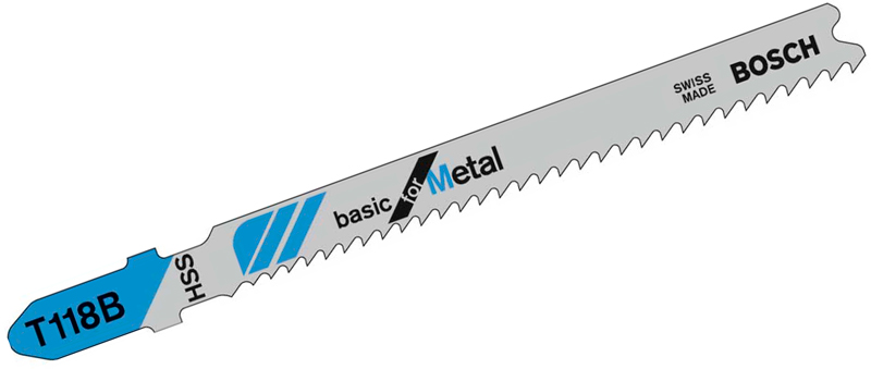 Пильні полотна для лобзика Bosch T 118 В Basic for Metal (2608631014) 5 шт