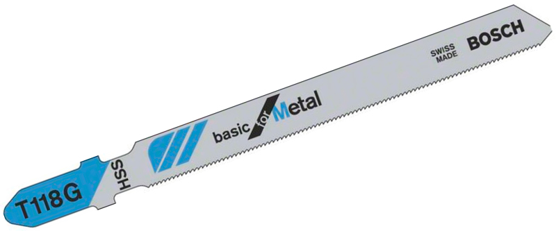 Пильні полотна для лобзика Bosch T 118 G Basic for Metal (2608631012) 5 шт