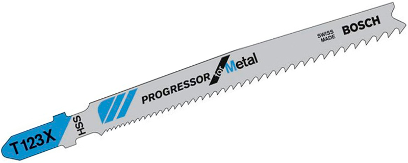 Пилка Bosch по металу T 123 X, 1,2-2,6×100 мм, 25 шт