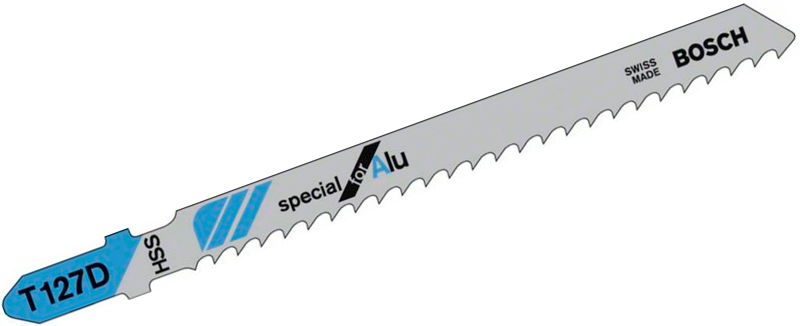Пильні полотна для лобзика Bosch T 127 D Special for Alu (2608631017) 5 шт