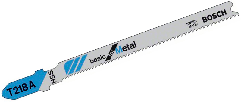 Пилка Bosch по металу T 218 A, 1,1-1,5×92 мм, 100 шт