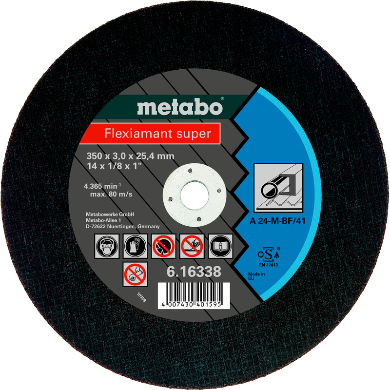 Отрезной круг Metabo Flexiamant Super TF 41, 400x3x25,4 мм, прямой