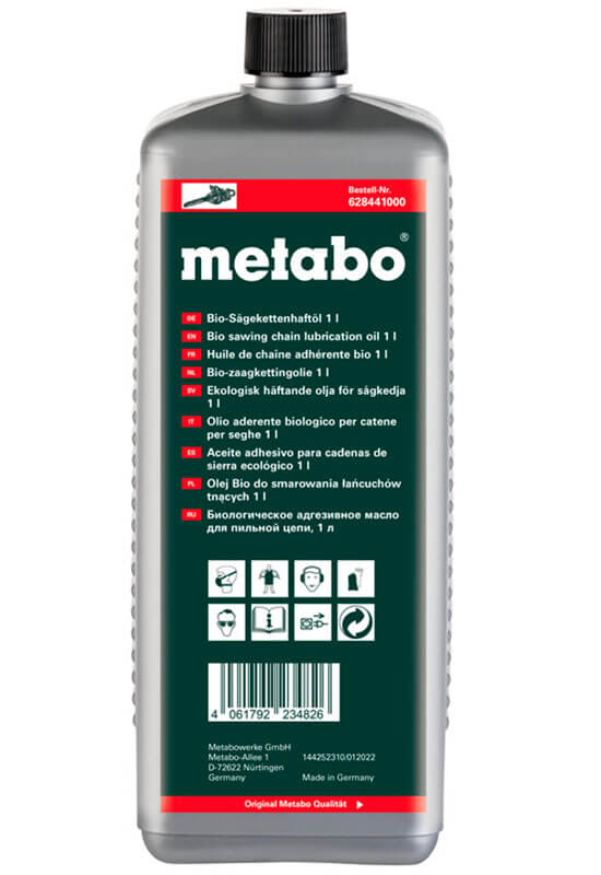 Биологическое адгезивное масло Metabo для пильных цепей 1 л