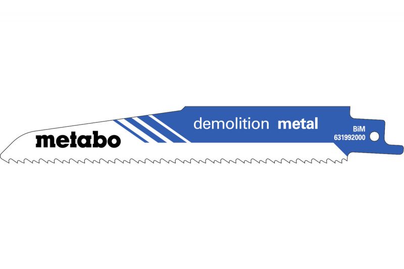 Сабельное полотно Metabo Demolition Metal 150x1.6, 5 шт