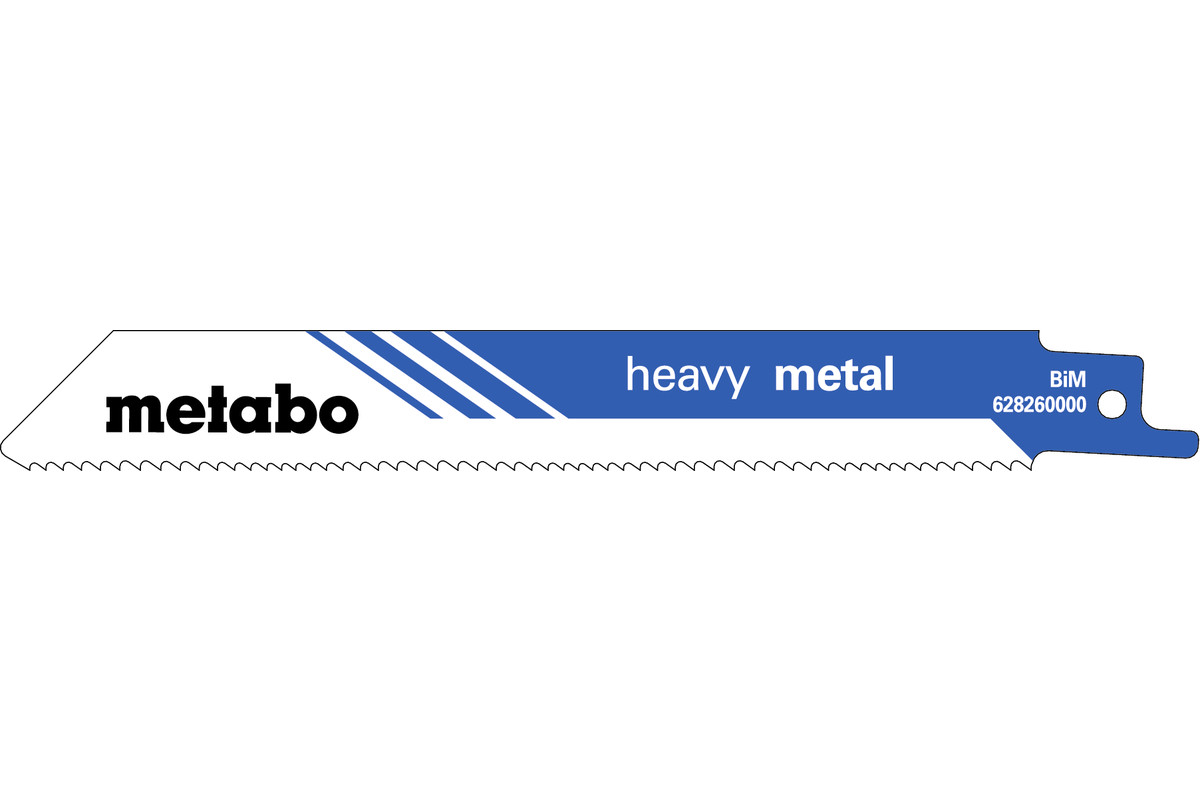 Сабельное полотно Metabo Heavy Metal 150х1.25 мм, 5 шт