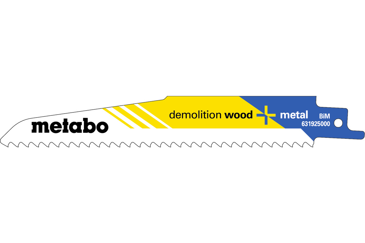 Шабельне полотно Metabo Demolition Wood and Metal 150х1.6 мм