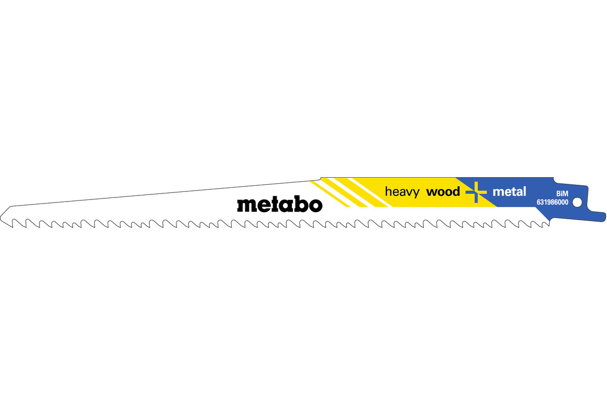 Шабельне полотно Metabo Heavy Wood and Metal 225х1.25 мм, 5 шт