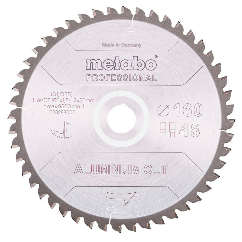 Пильный диск Metabo Aluminium cut - professional, 160x20 Z48 FZ/TZ 5°neg