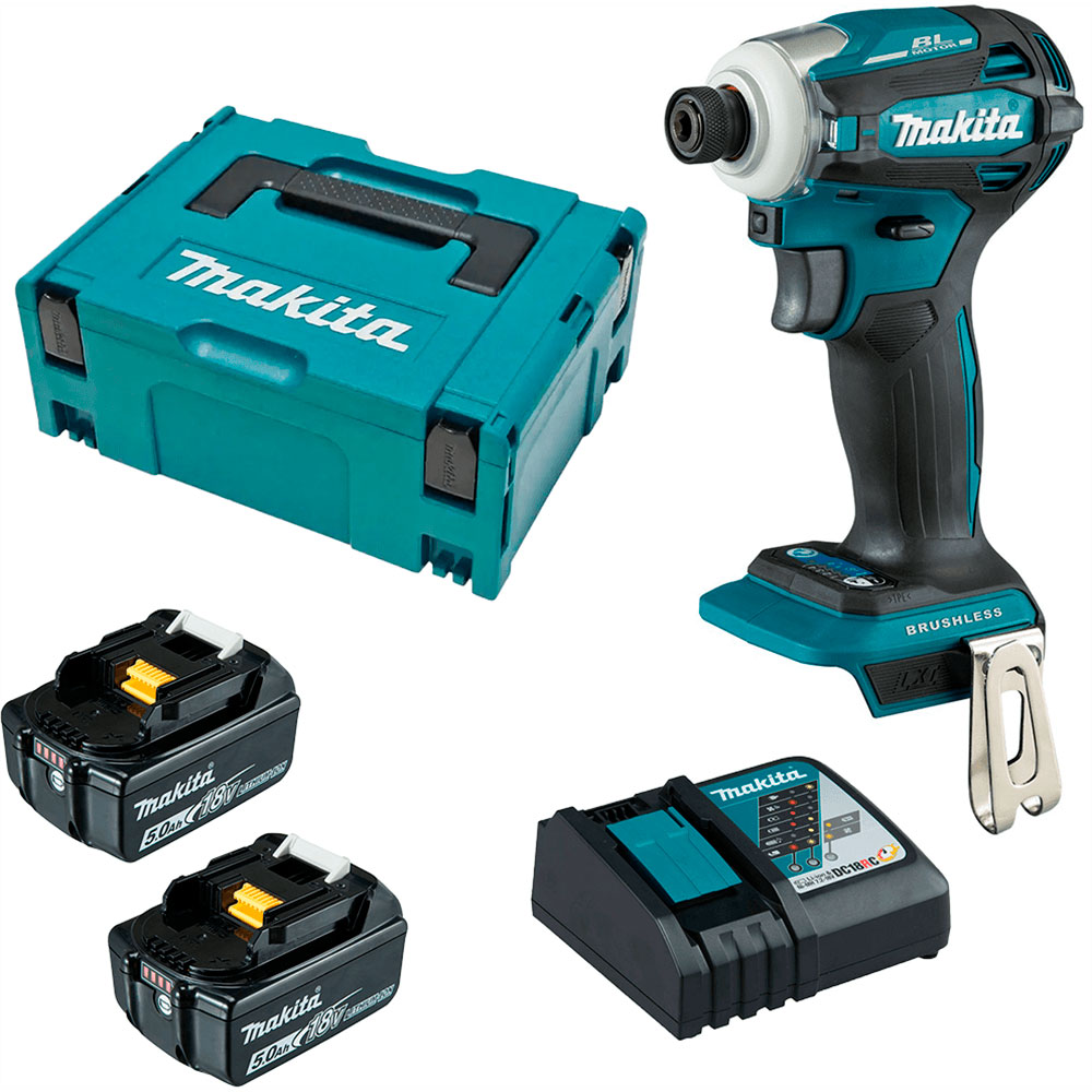 Акумуляторний ударний шуруповерт Makita DTD172RTJ 180 Нм М5-М16, 2 акб 5 Ah, з/п в MakPac
