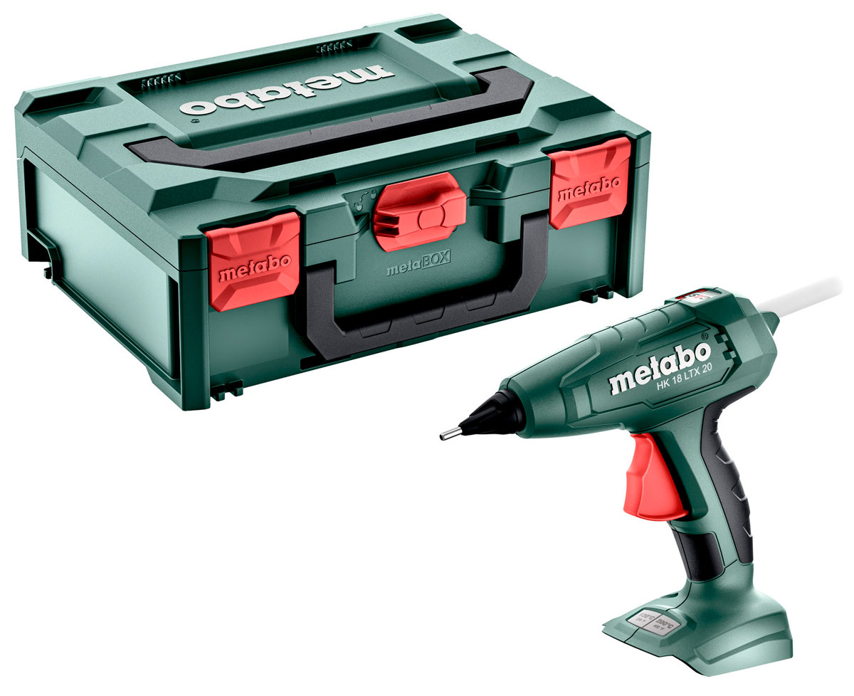Аккумуляторный клеевой пистолет Metabo HK 18 LTX 20, с 5 стержнями, без акб в MetaBOX 145