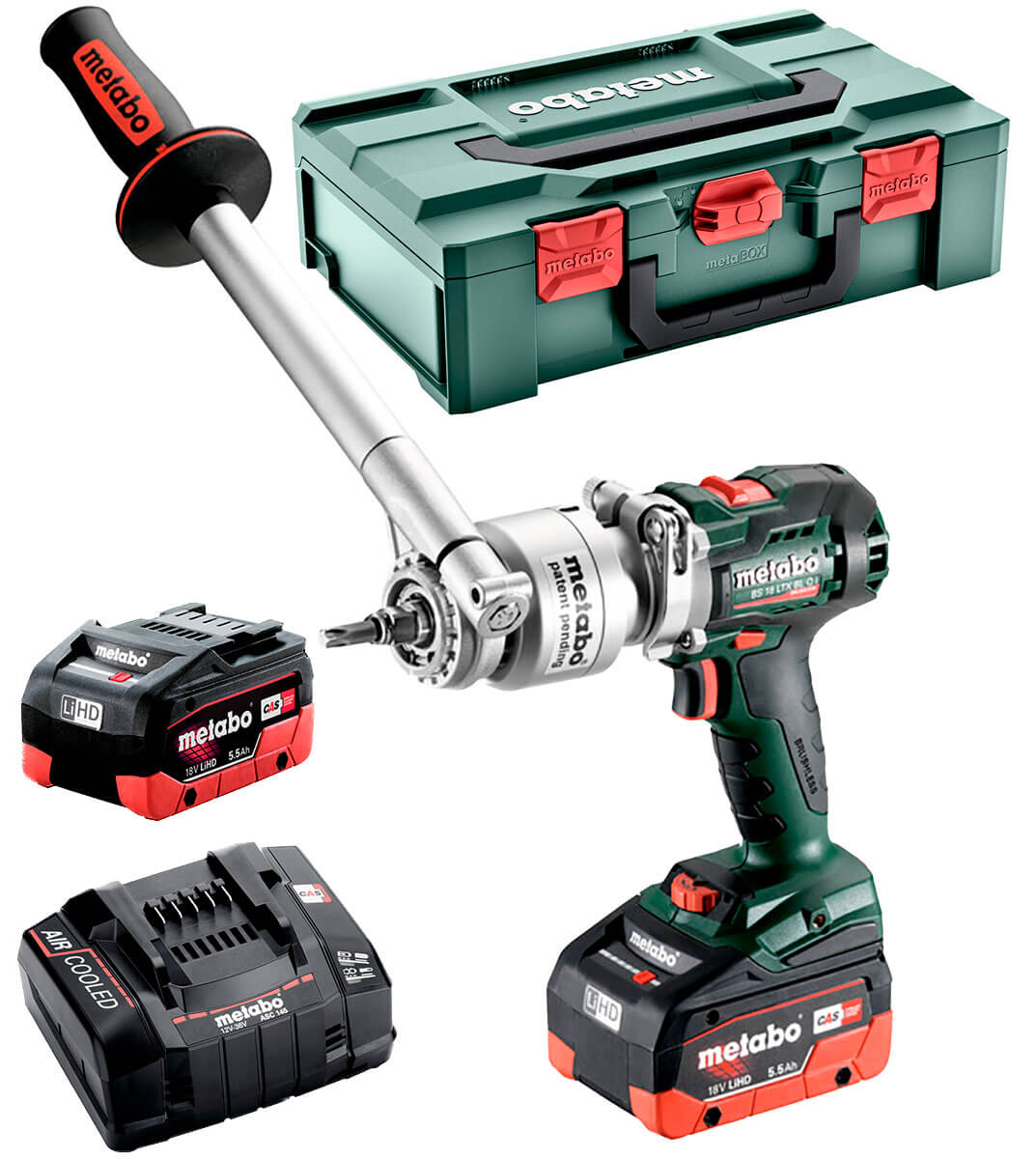 Аккумуляторная дрель-шуруповерт Metabo BS 18 LTX BL I в MetaBox с 2 акб LiHD 18 V 5.5 Ah, з/у ASC 145