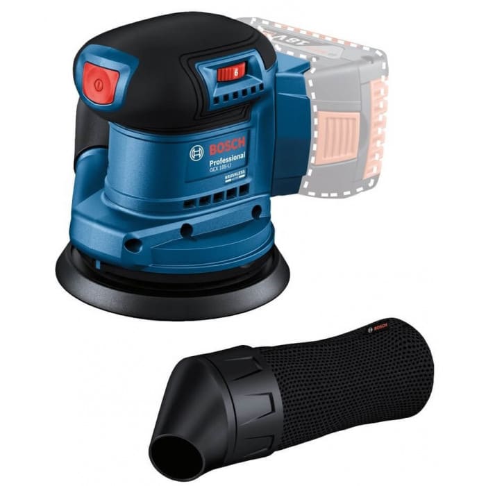 Акумуляторна ексцентрикова шліфмашина Bosch GEX 185-LI Professional, без акб