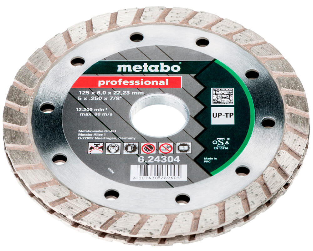 Фрезерный алмазный диск Metabo Professional UP-TP, 125x6x22,23 мм