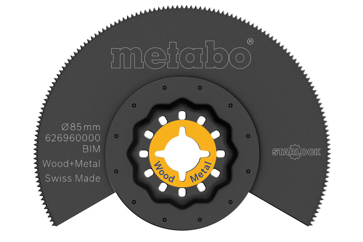 Сегментное пилочное полотно по дереву и металлу Metabo, BiM, Ø 85 мм