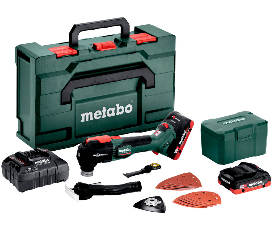 Аккумуляторный универсальный резак Metabo MT 18 LTX BL QSL, 2 акб LiHD 18 В 4 Ah, з/у ASC 55 в MetaBOX 145
