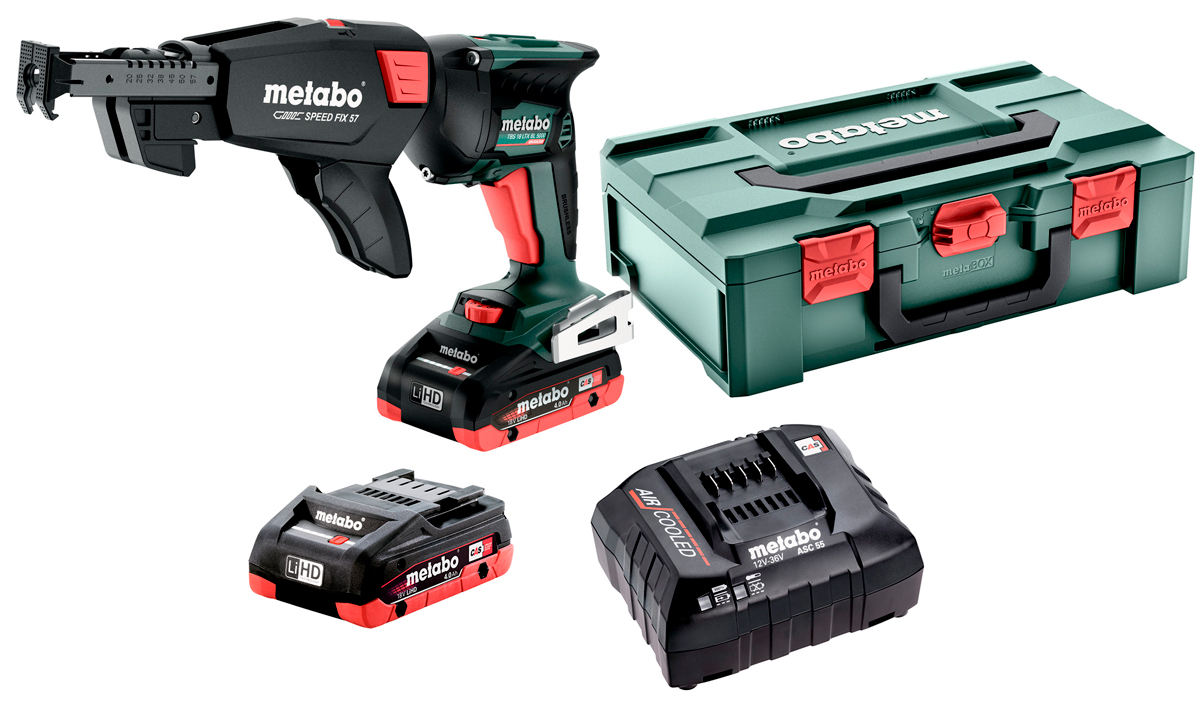 Аккумуляторный шуруповерт Metabo TBS 18 LTX BL 5000 с 2 акб 4Ah, з/у в кейсе metaBOX 145 L