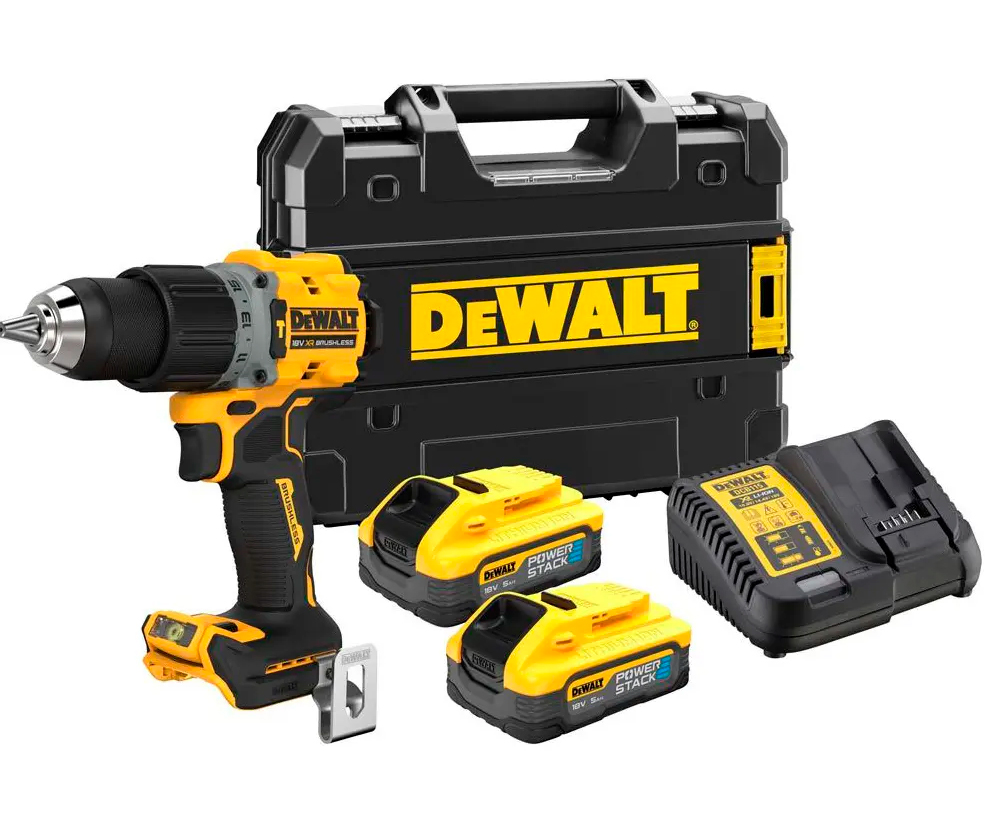 Акумуляторний ударний дриль-шуруповерт DeWALT DCD805H2T, 2 акб 5 Ah, з/п, у валізі TSTAK