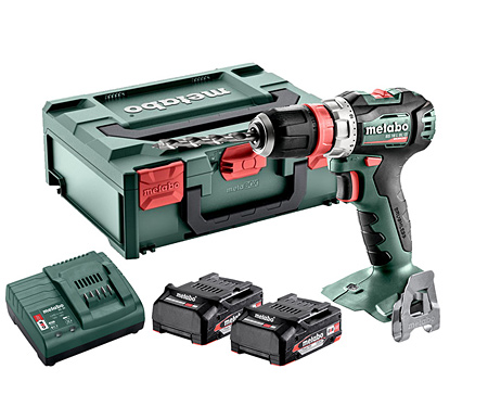 Аккумуляторная дрель-шуруповерт Metabo BS 18 L BL Q, 2 акб Li-Power 18 V 2 Ah та з/у SC 30, в кейсе