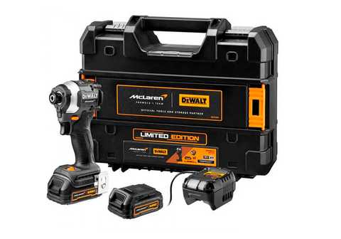 Шуруповерт ударний DeWALT DCF85ME2GT McLaren F1, PowerStack 2x1.7 Ah, DCB1102, кейс TSTAK
