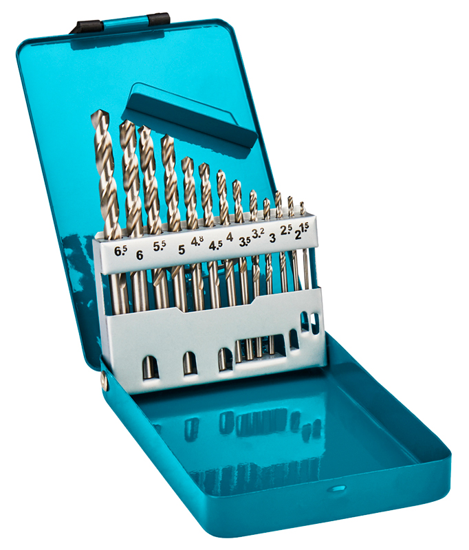 Набір свердел Makita HSS-G по металу 1-6,5 мм, 13 шт
