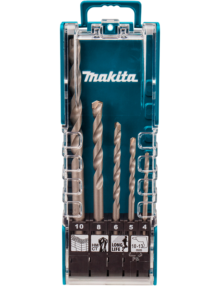 Набір свердел по бетону Makita Long Life, 5 шт