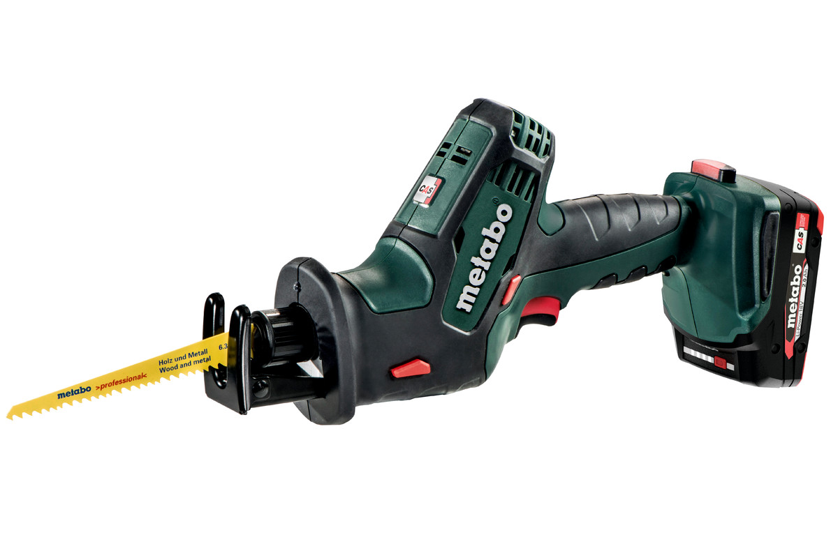 Аккумуляторная сабельная пила Metabo SSE 18 LTX Compact, 2x2.0 Ah, ASC 55, MetaBox 145