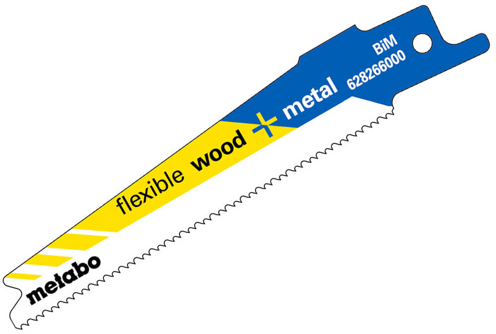 Пильное полотно Metabo Flexible wood + metal, 100x0,9 мм, 14-18 TPI, 5 шт