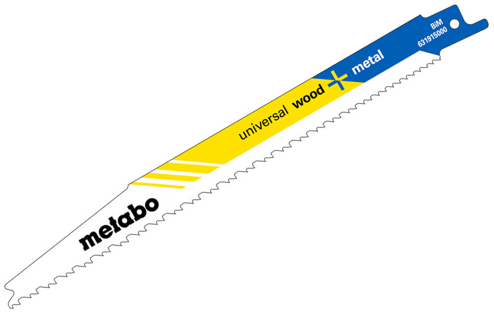 Пильное полотно Metabo Universal wood + metal, 200x1,25 мм, 5 шт