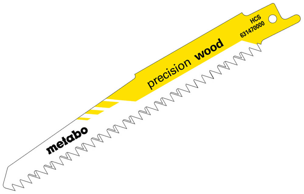 Пильное полотно Metabo Precision wood, 150x1,25 мм, 6 TPI, 2 шт