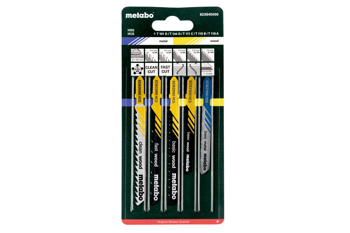 Набор пилок Metabo, 5 шт