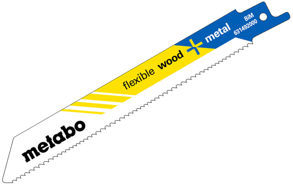 Пильное полотно Metabo Flexible wood + metal, 150x0,9 мм, 10-14 TPI, 2 шт