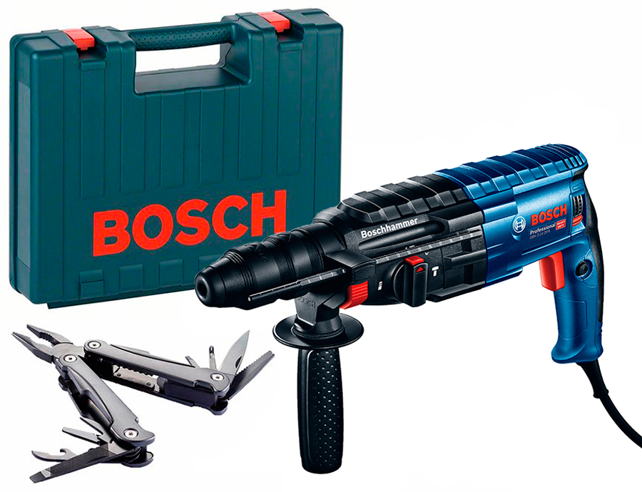 Перфоратор Bosch GBH 240 F + Swiss Peak Multitool