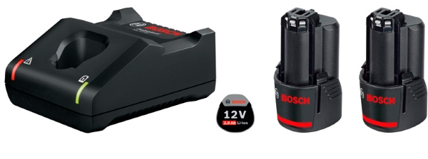 Набір Bosch 2 акумулятора GBA 12V 2.0Ah + ЗП GAL 12V-40