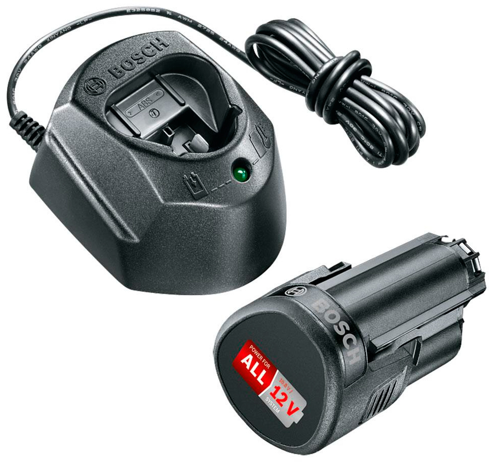 Стартовий набір Bosch 1 АКБ 12V 1,5 Ah + зарядний пристрій GAL 1210 CV
