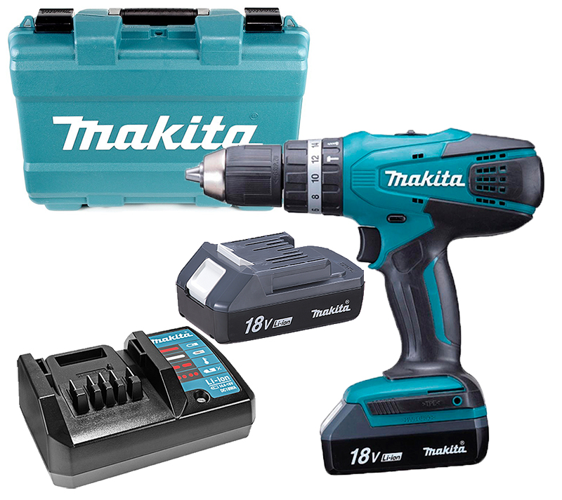 Акумуляторний дриль-шурупокрут Makita DF 457 DWE