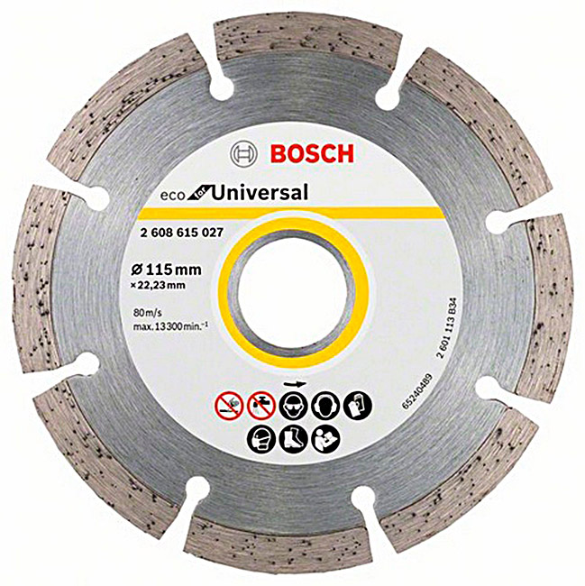 Алмазний відрізний круг Bosch ECO for Universal, 115-22,23 мм
