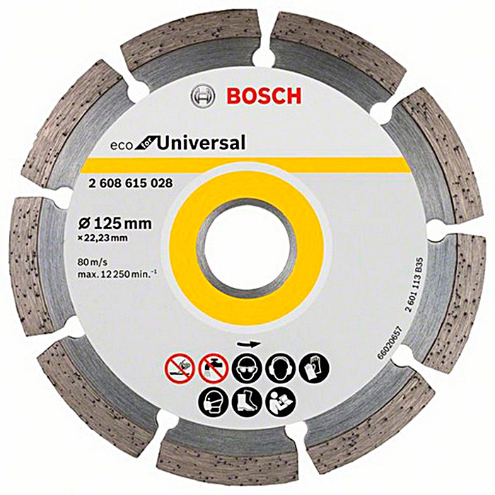 Алмазний відрізний круг Bosch ECO for Universal, 125-22,23 мм