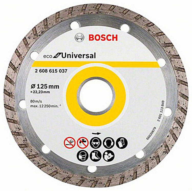 Алмазний відрізний круг Bosch ECO for Universal Turbo, 125-22,23 мм