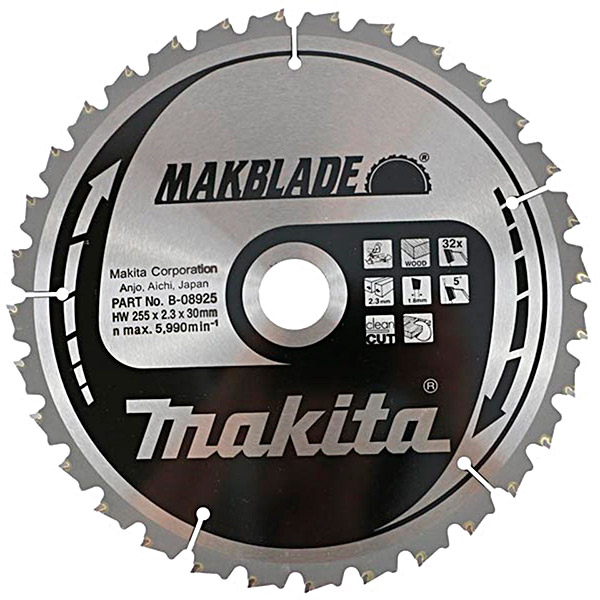 Пиляльний диск Makita MAKBlade 255x30 мм 32T