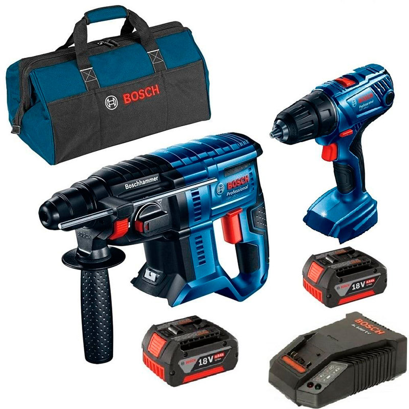 Набір Bosch GBH 180-LI + GSR 180-LI в сумці